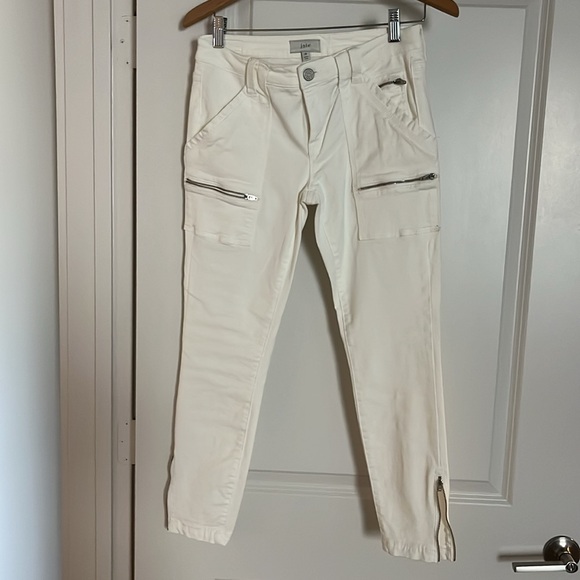 Joie Jeans Stretch Ankle Zip Skinny Denim Zipper Pockets Womens size 28 - Picture 1 of 10